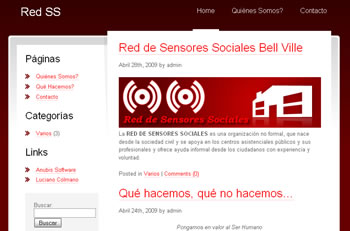 Web de la Red de Sensores Sociales Bell Ville